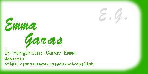 emma garas business card